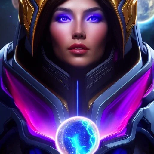 Ultra detailed fullbody Portrait in oil on canvas of heroes of the storm -Nova,extremely detailed digital painting,intense stare, extremely detailed face, crystal clear eyes, mystical colors ,perfectly centered image, perfect composition, rim light, beautiful lighting,masterpiece ,8k, stunning scene, raytracing, anatomically correct, in the style of Steve Jung and robert e howard and Wizyakuza and Ohrai Noriyoshi and Simon Bisley and uncannyknack.