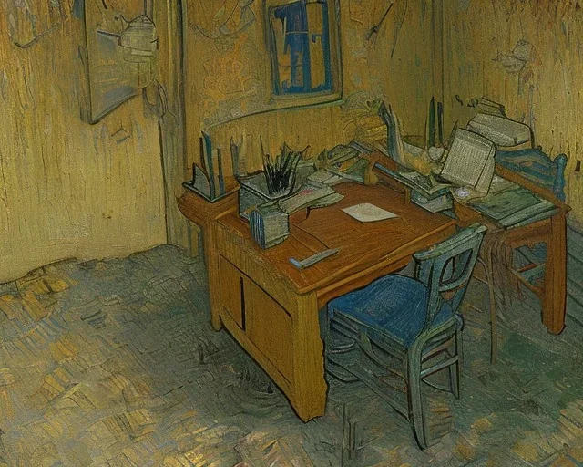 Portrait of a desk by Van Gogh