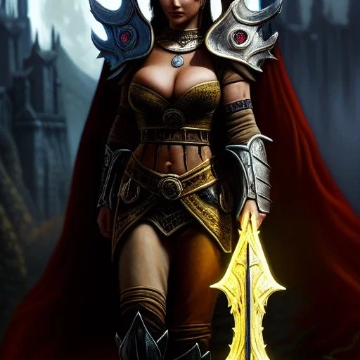 Ultra detailed fullbody Portrait in oil on canvas of beautiful busty woman with Skyrim Dragon priest mask and ARMOR,extremely detailed digital painting, extremely detailed face,perfect crystal clear Big Glowing eyes, mystical colors ,perfectly centered image, perfect composition, rim light, beautiful lighting, 8k, stunning scene, raytracing, anatomically correct, in the style of robert e howard and Ken Kelley and Ohrai Noriyoshi and Simon Bisley and tomzj1