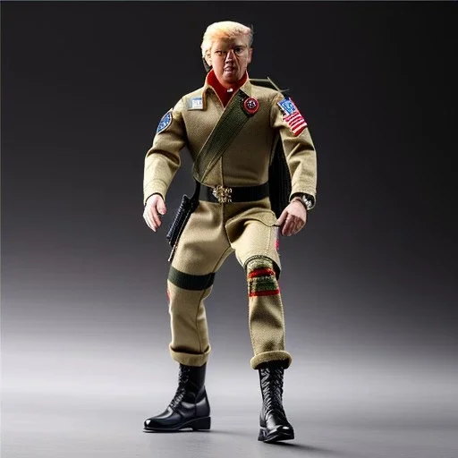 G.i. Joe toy camouflage doll Donald Trump with boots full body in package high resolution 2019