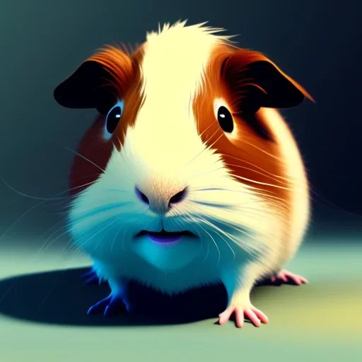 cute brown guinea pig by pixar