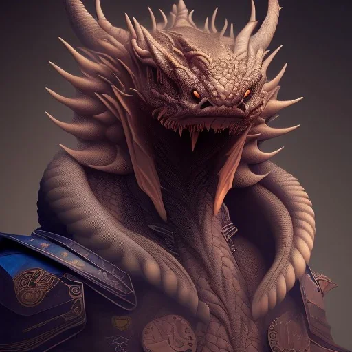 Portrait of dragon, highly detailed, color patterns on wings, soft studio lighting, background 64k