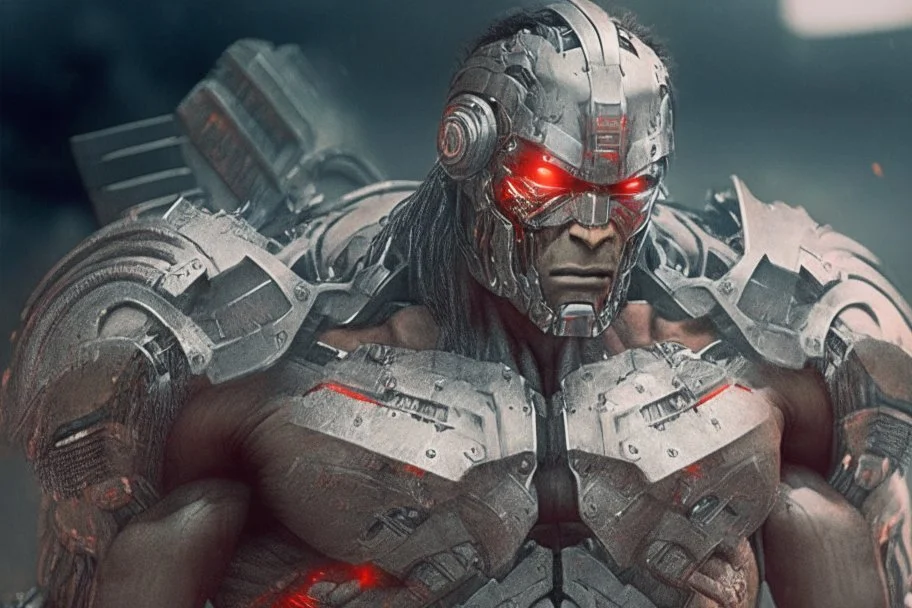 Cyborg Spartan warrior from 2190