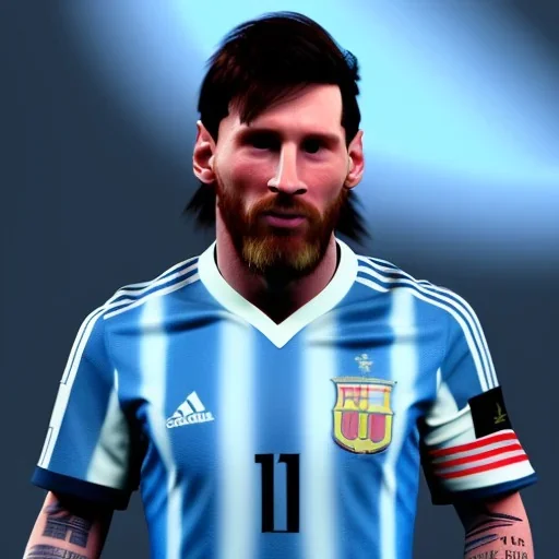 lionel messi, with argentina flag, highly detailed, wings, soft studio lighting, background 64k