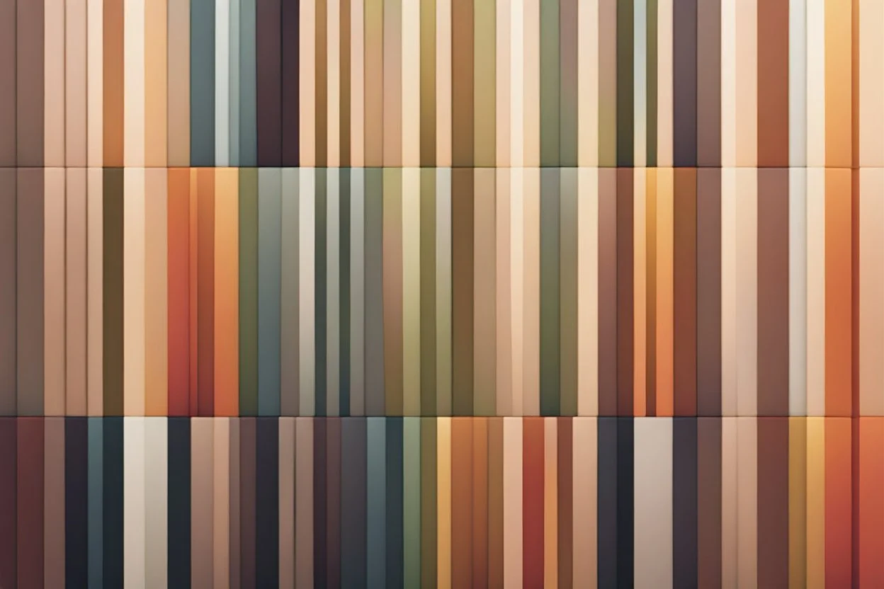 minimal clean thick vertical blocks each line has various colours creating nice earthtones colour gradients