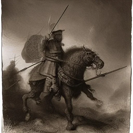 Rembrandt warrior