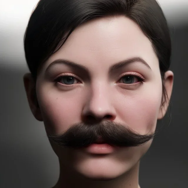 A mustachioed womanб RTX, TXXA, SSAO, High quality,hyperrealistic, cinematic, Super detailed, Anti-Aliasing,Full color, HDR,4k