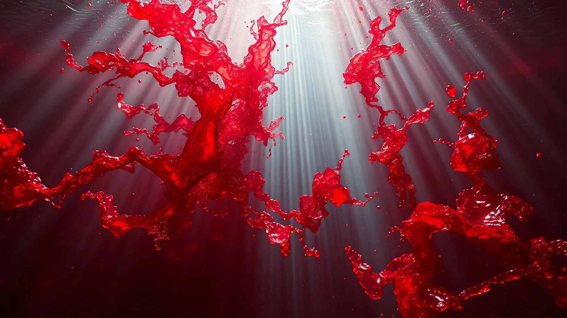 red water colors souls dissolution in light, masterful surrealism, highest quality AI art, classic composition, ultra-realistic, sharp,highly detailed, elegant, 8k, award winning, crisp quality, colourful, mysterious