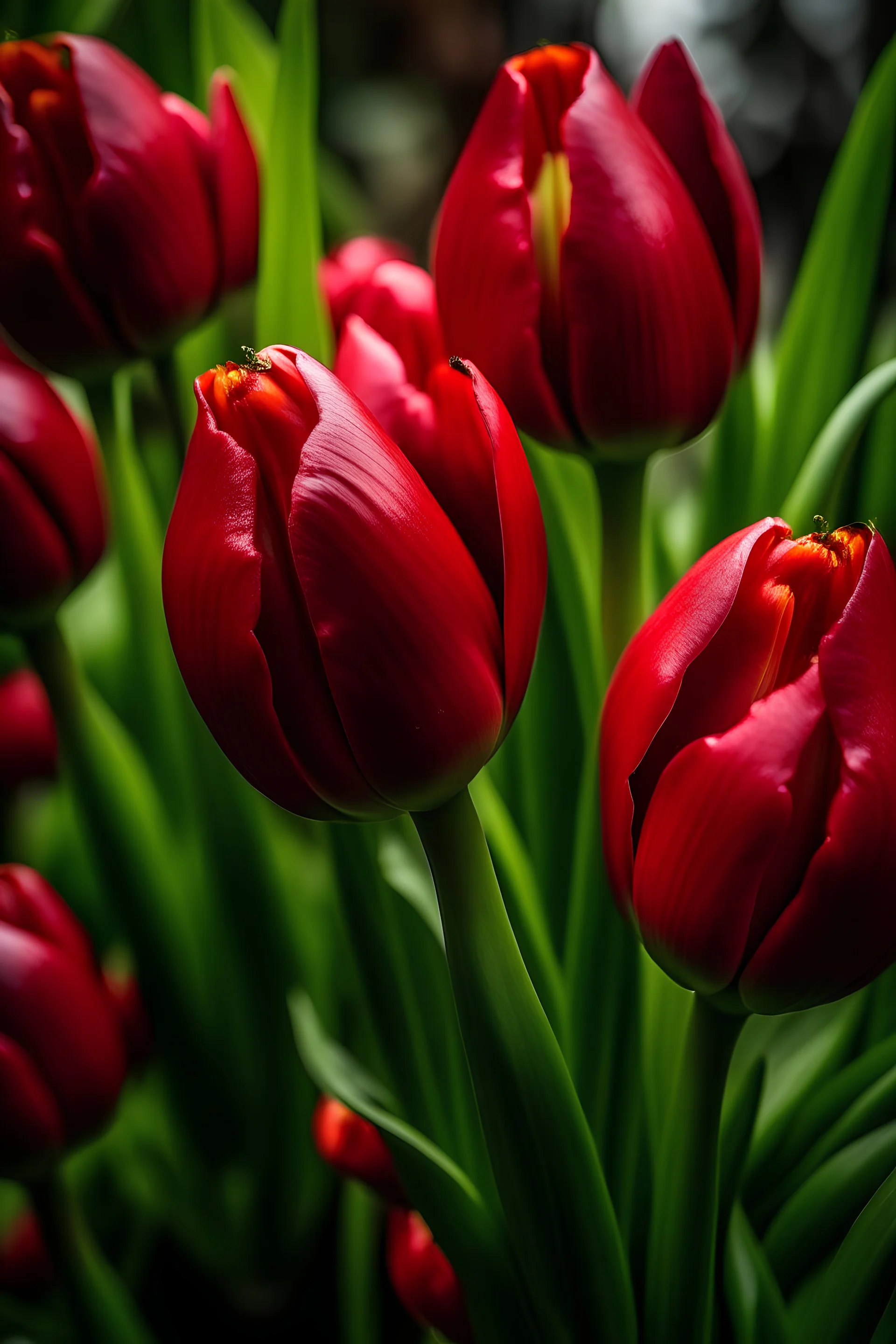 Red tulips