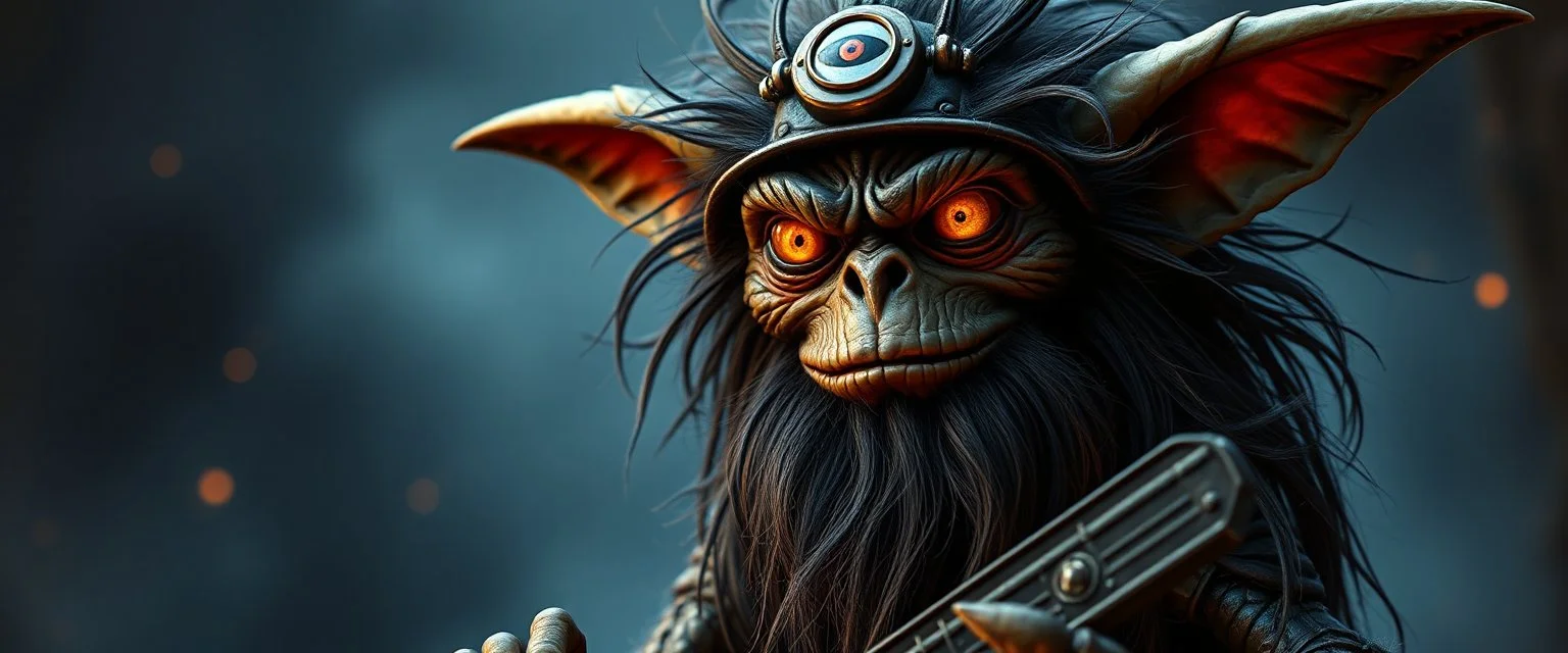 what sauron actually looks like as a hairy biker gremlin