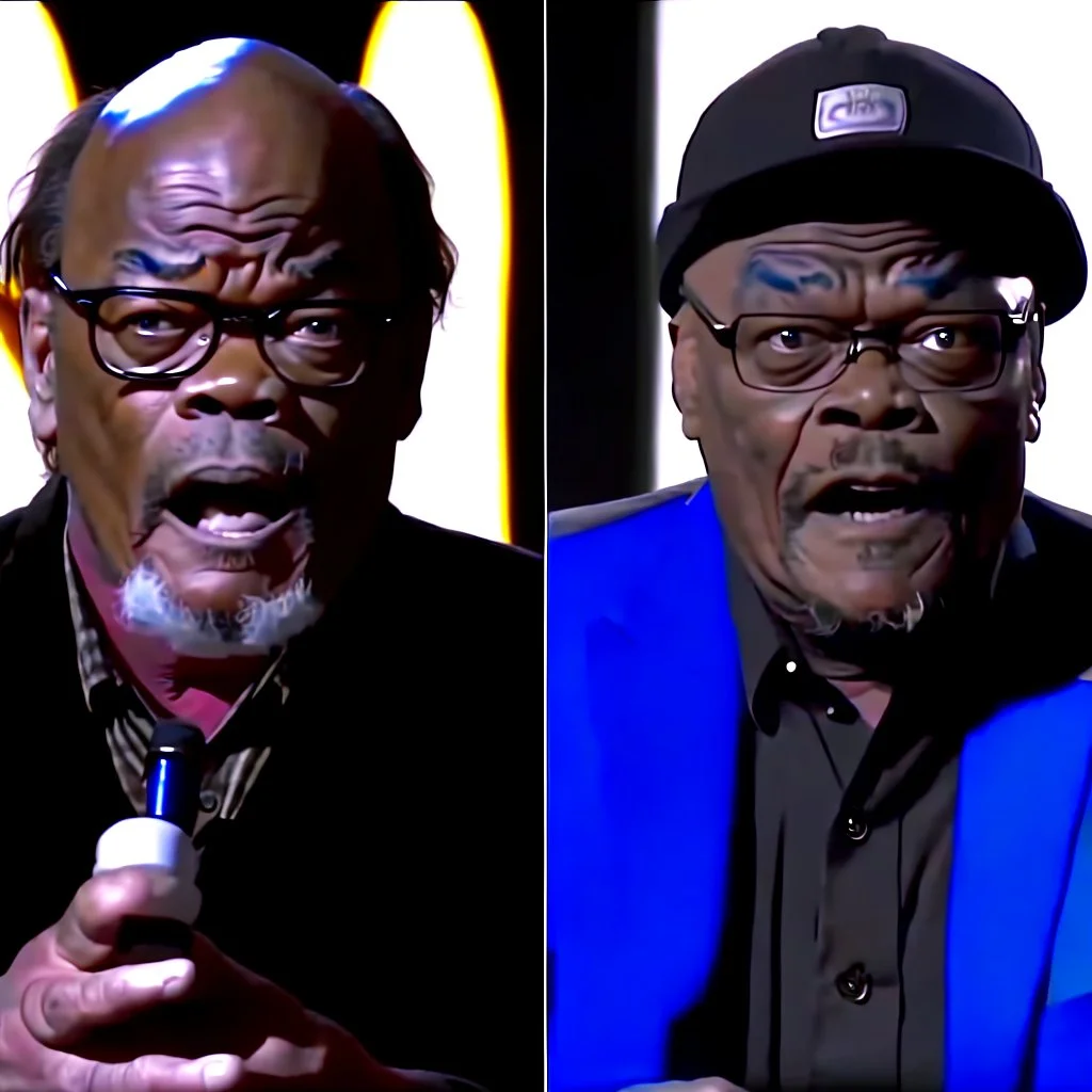 Samuel L. Jackson debating Melissa McCarthy