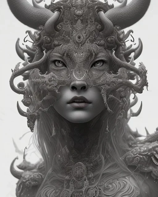 Insanely detailed photograph of An elaborate beautiful cow goddess intricate glowing skin eyes black and white spotted fur dress intricate face hair lashes hyperdetailed painting by Ismail Inceoglu Huang Guangjian and Dan Witz CGSociety ZBrush Central fantasy art album cover art 4K 64 megapixels 8K resolution HDR Greek shiny space colours jewelry celestial hair eyes light