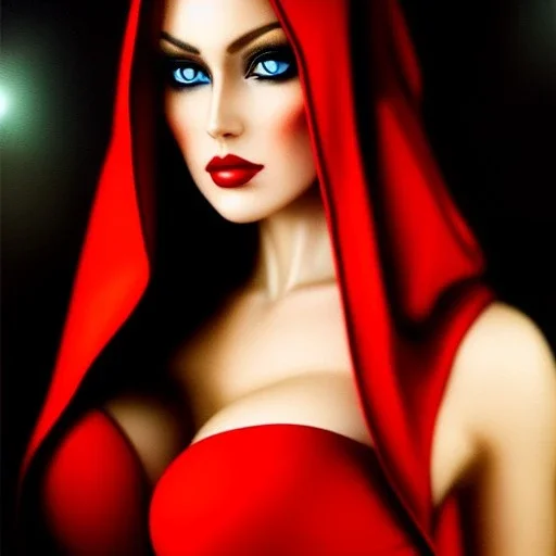 Ultra detailed fullbody Portrait in oil on canvas of busty Red Riding Hood wearing minimal skintight suit,intense stare,wearing tight corset,extremely detailed digital painting, extremely detailed face,crystal clear Big eyes,perfect iris, mystical colors ,perfectly centered image, ,perfect composition, rim light, beautiful lighting,masterpiece,16k, stunning scene, raytracing, anatomically correct, in the style of robert e howard and Ken Kelley and Ohrai Noriyoshi and Simon Bisley