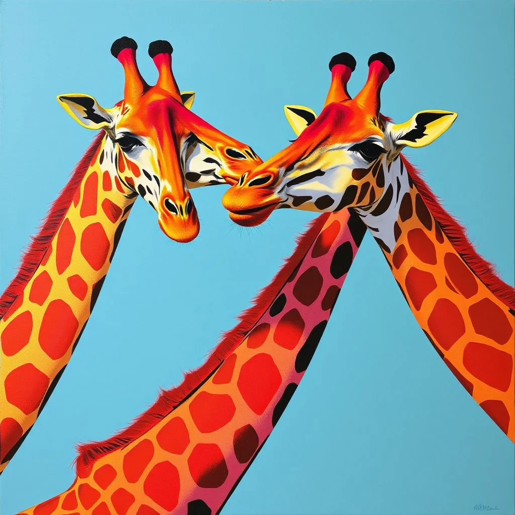 andy warhol gay giraffes painting