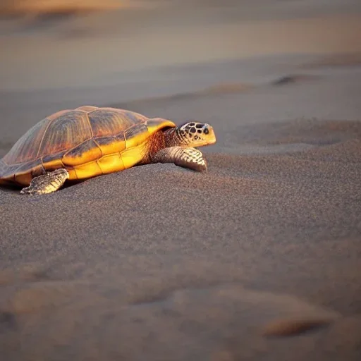 turtle and sunset