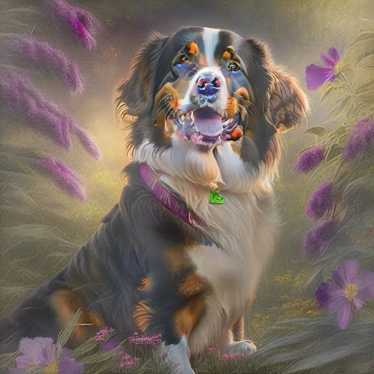 Hermoso perro arte nouveau