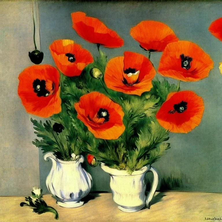 poppies BY manet