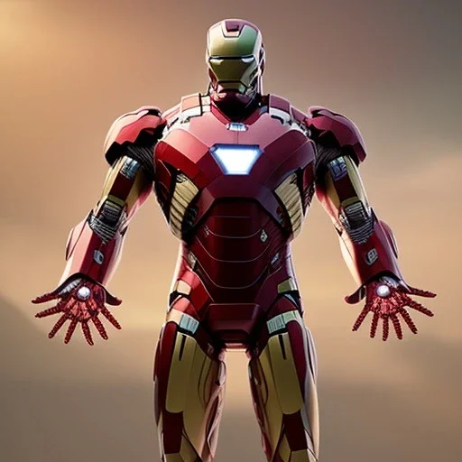 iron man realistic, hyper details, 8k, octane render