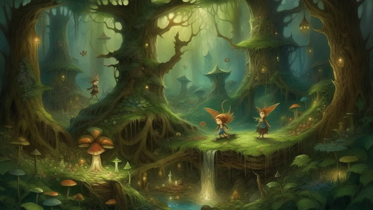 In the heart of the forest, magical creatures dwell. Fairies dance among the flowers, unicorns graze peacefully, and mischievous pixies play tricks on unsuspecting travelers. The forest is alive with enchantment and wonder, a realm where the extraordinary is simply part of everyday life.