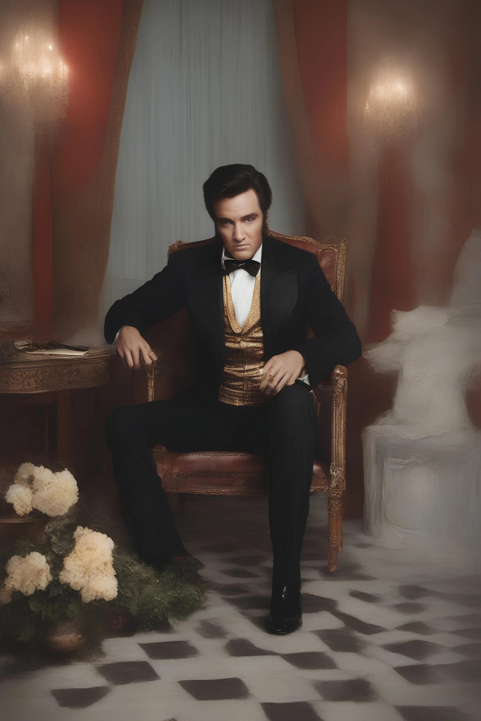 Elvis Abraham Lincoln - 32k, UHD, full color professional quality digital photograph