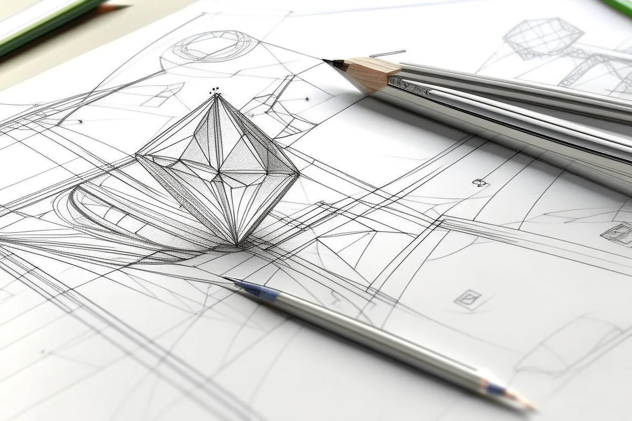 Analyzing diamond concepts into lines and sketches without scribbling