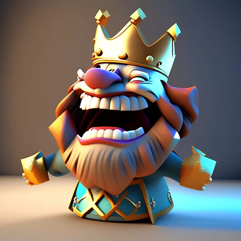 King cheerful 3D