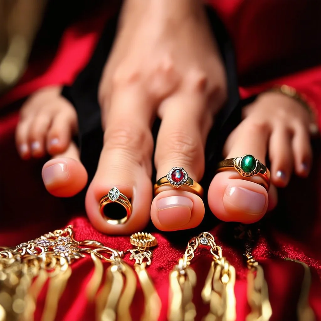 Rings honor fingers and bells honor toes.