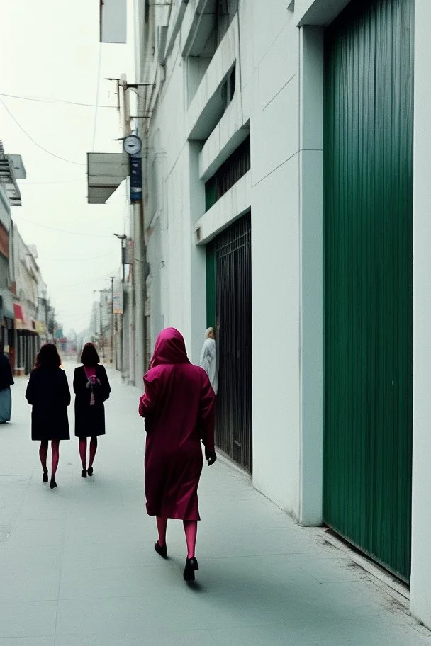 women walking down a central street of a city wearing second-hand clothes #eslarevolucióndelassecondhand, modern pop style, real photography, de cara a la cámara