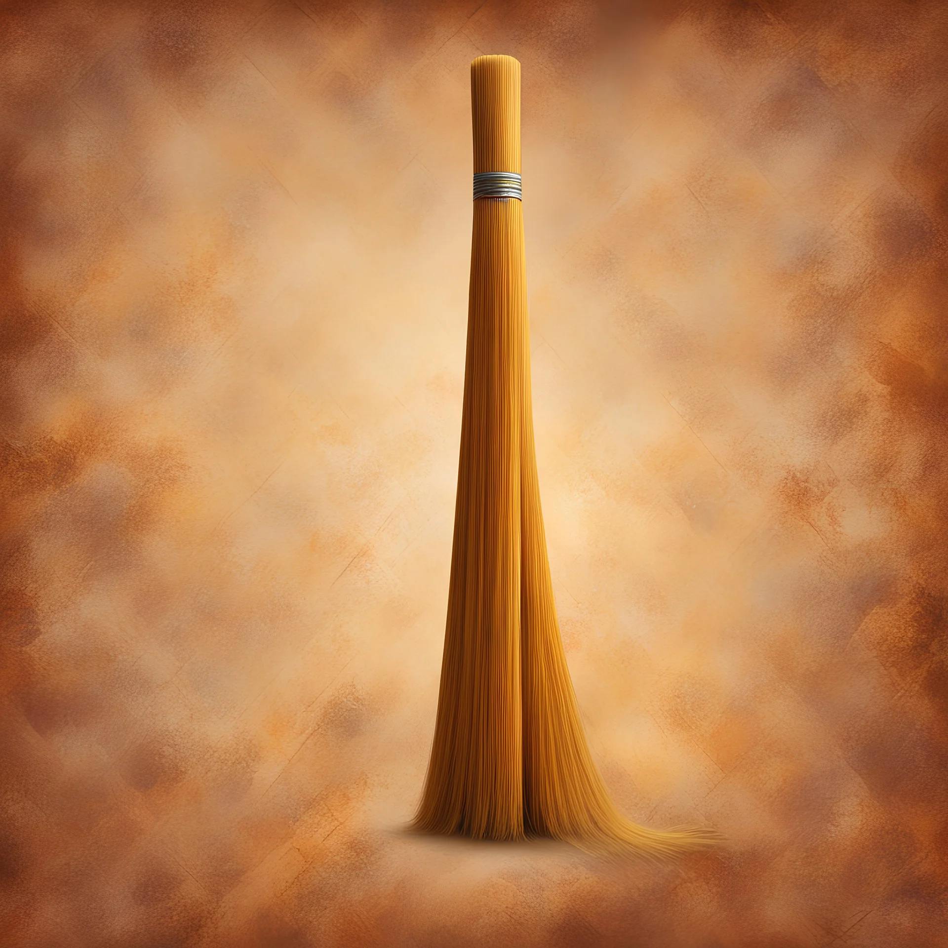 wooden broom. No detailed background.Magical. Dramatic, highly detailed, digital painting, masterpiece