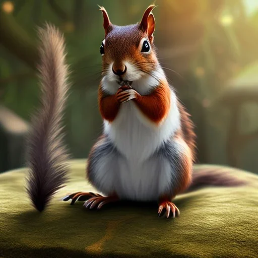 cute squirrel “wearing avatar make up” Pandora