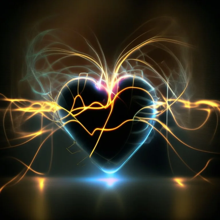 motion blur electric heart