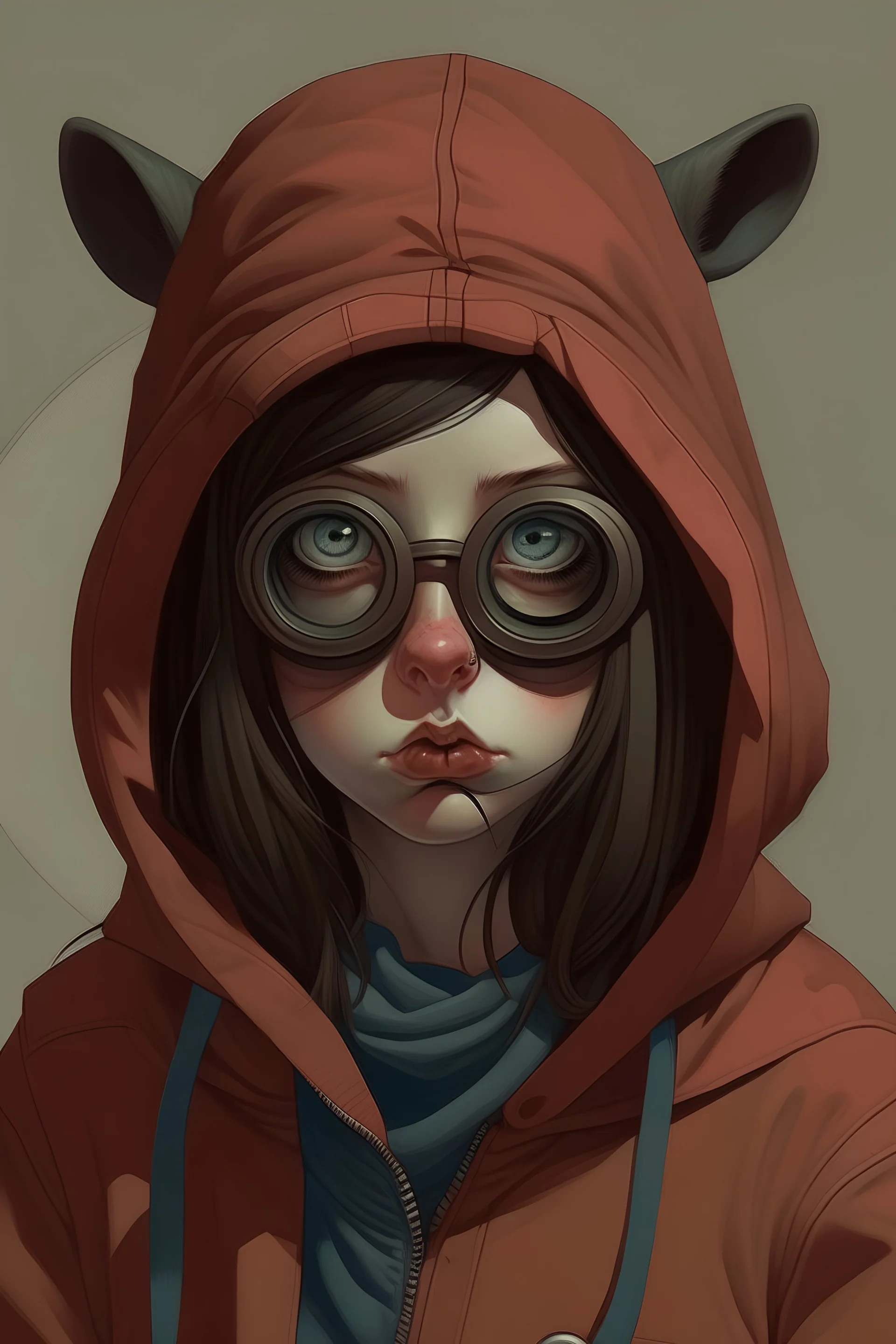 weird girl, trevor brown style