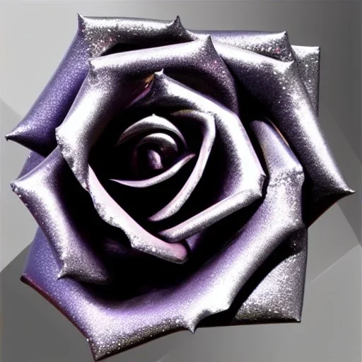 metal rose futuristic