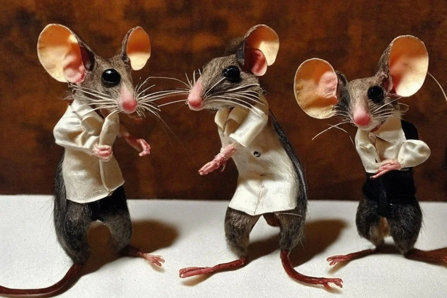 pulp-fiction taxidermy mice