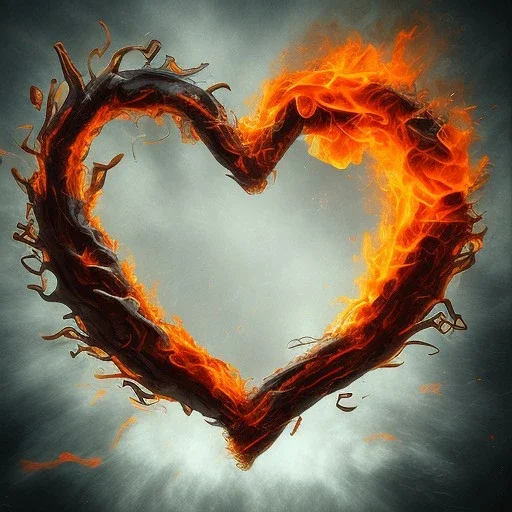 Heart on fire