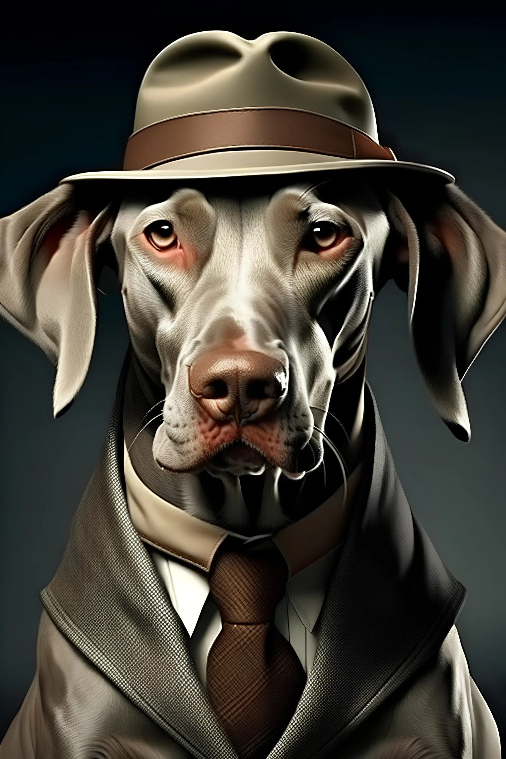 weimaraner gangster