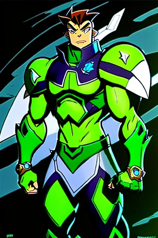 alien From Ben 10 cartoon. Strong, fit body. From his faction. Shark. Advanced jewels and metal. Dark magic. Power and luxury