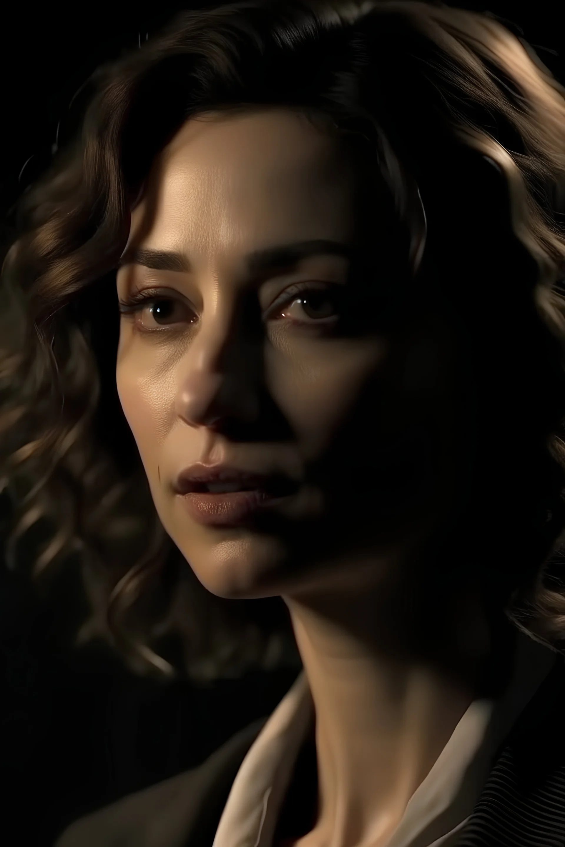 Benedetta Buccellato c inematic dramatic hd highlights detailled real wide and depth atmosphere