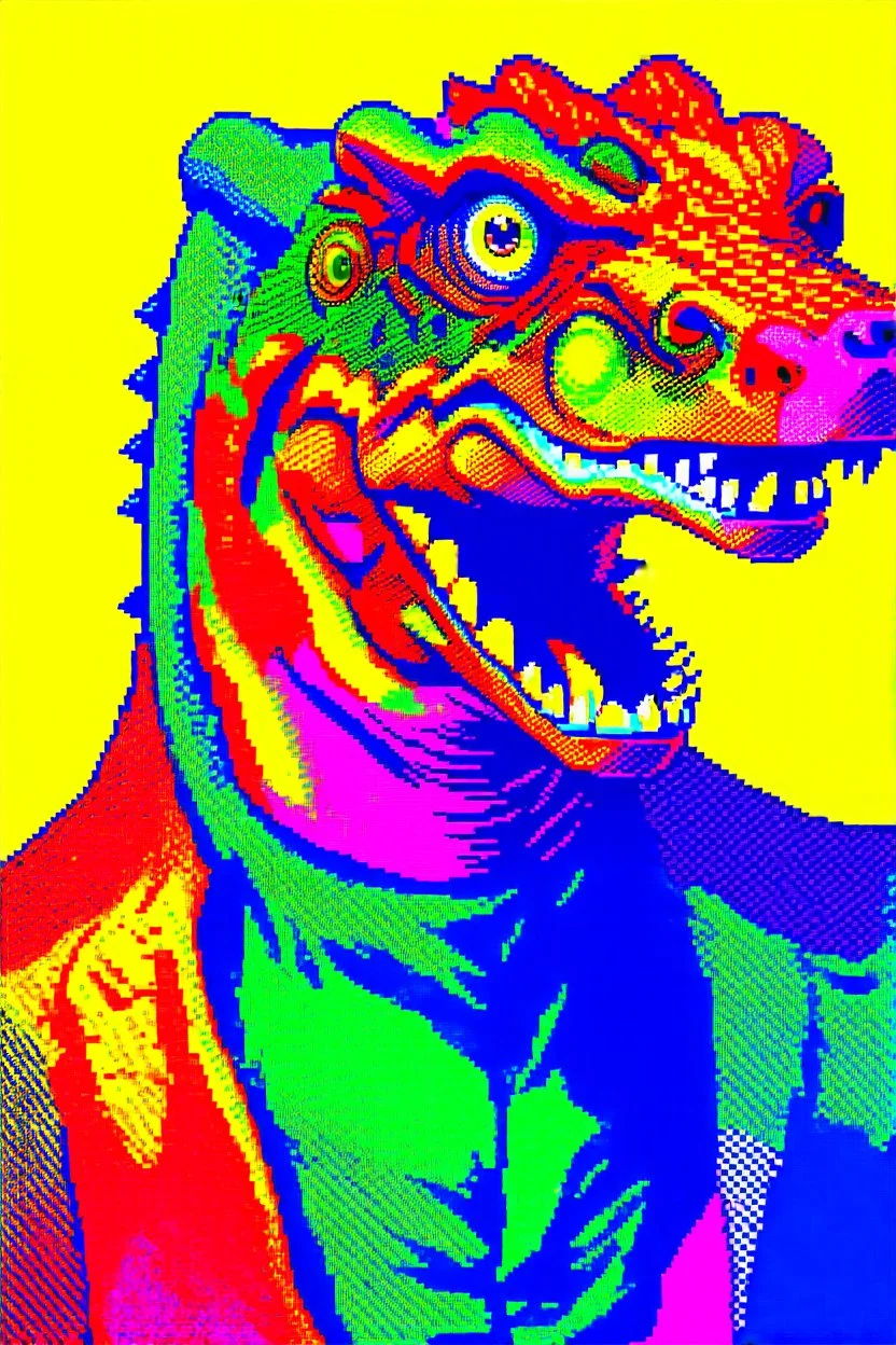 pop art pixels 1000 images warhol style x trex