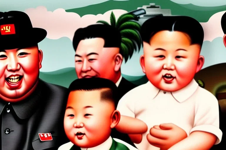 Kim jong un as A toddler