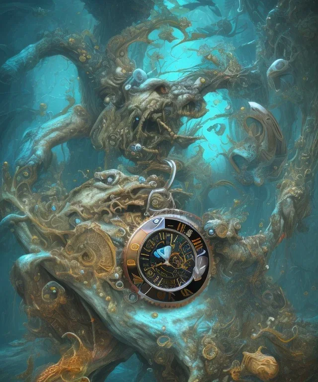 wristwatch death underwater detailed