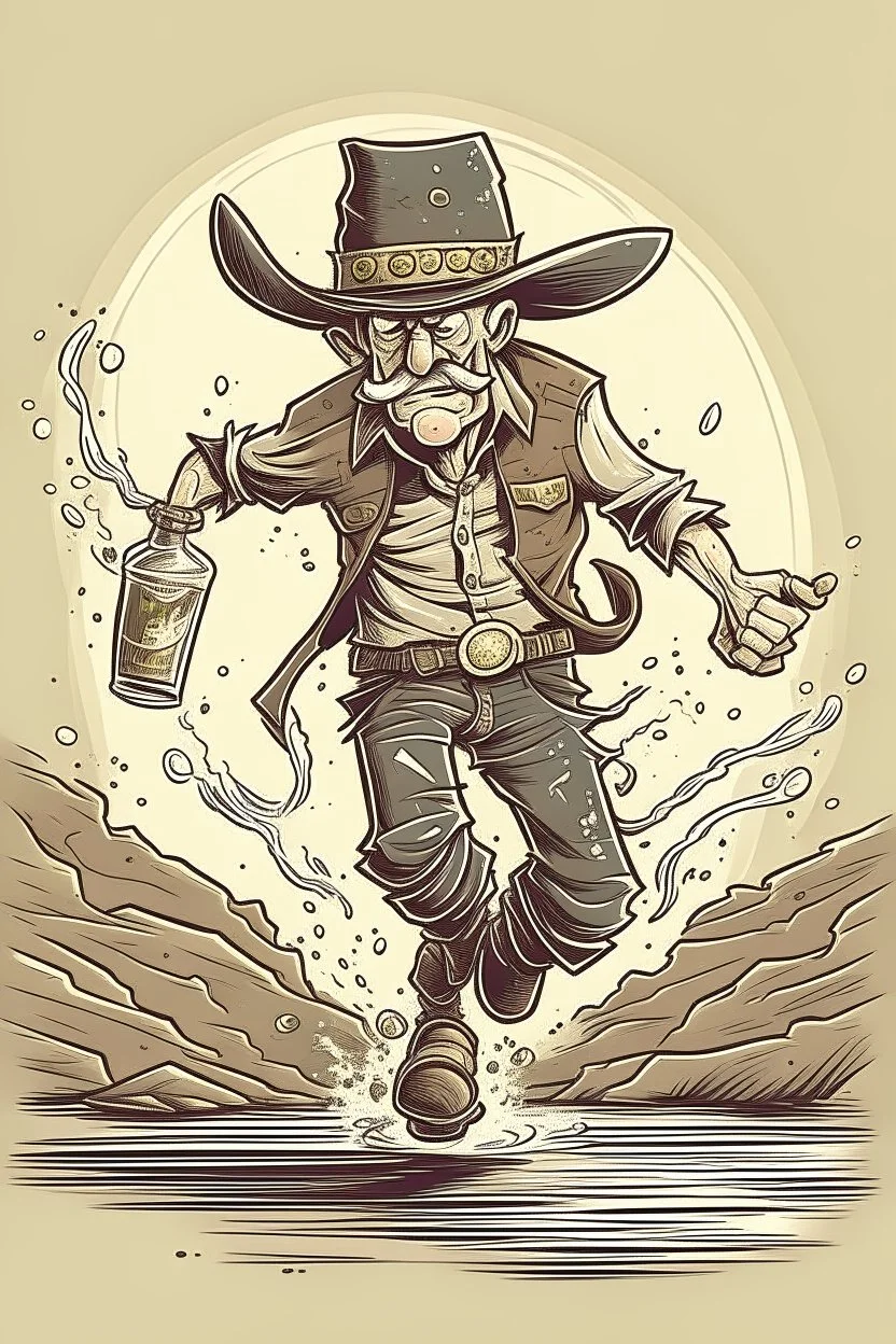 drunk old cowboy run