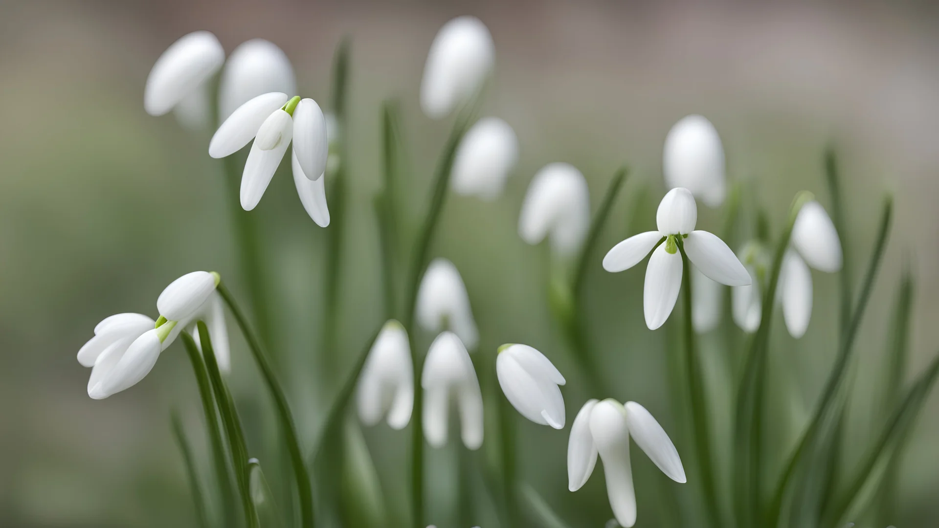 Snowdrops, delicate harbingers of spring