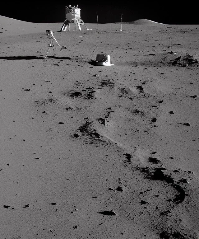 Christmas tree on the lunar surface