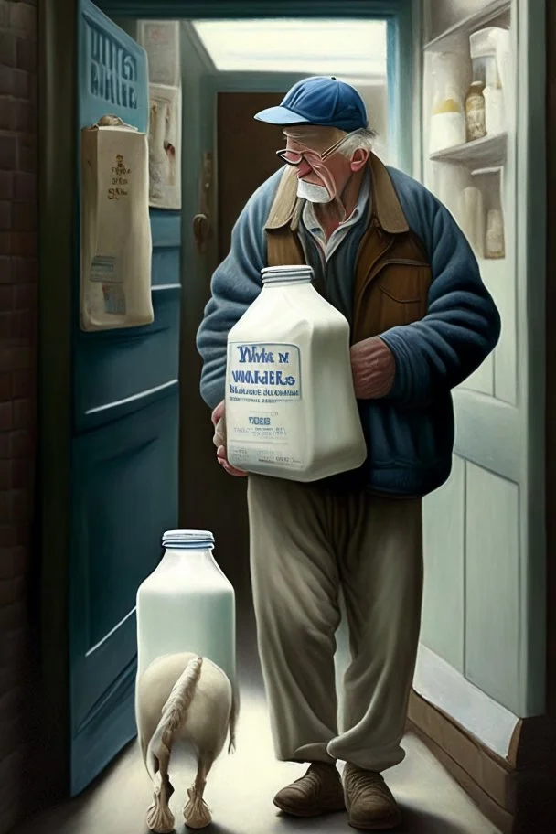 a dad came back finally from the milk store