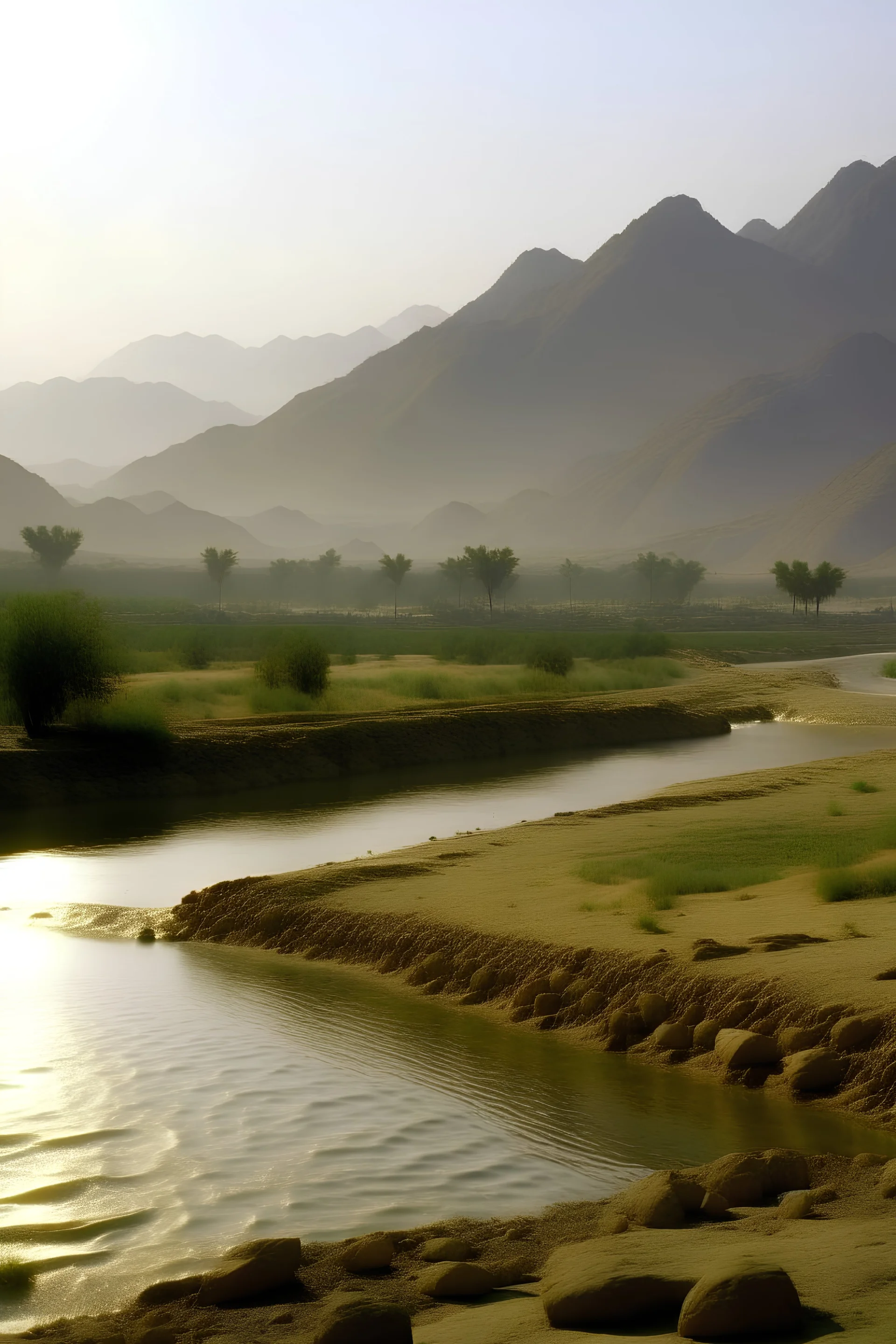 kassala mountains with river