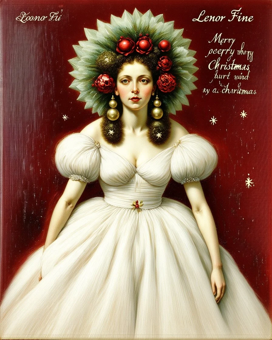 Leonor Fini christmas greeting card