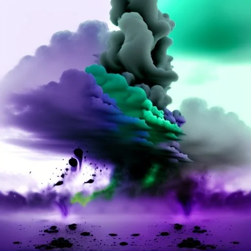 a texture of a grey sky violently exploding and vomiting dirty grey hues of blue, purple, and green that partially muddy the sky and make it ugly, surreal, dreamlike