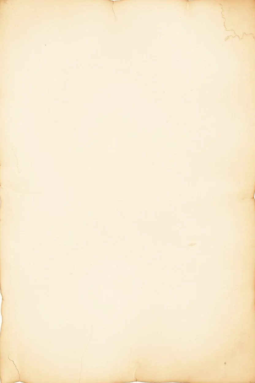 antique unbleached paper lightly stained at bottom corners