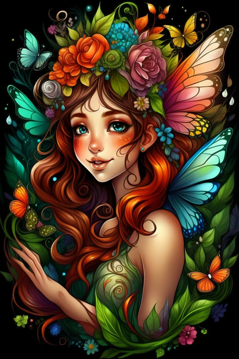 enchanted cute fairies ,adult book cover